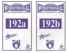 1999 Select AFL Stickers #192 Justin Plapp / Andrew Kellaway / David Bourke / Brett Evans Back